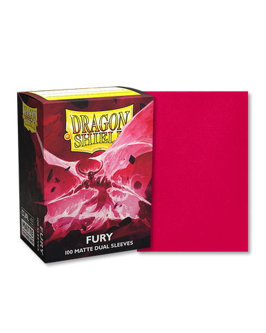 Dragon Shield Dual Matte Sleeves - Fury 'Alaric, Crimson King' (100)